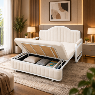 Cozy Modern Storage Bed - Image 2